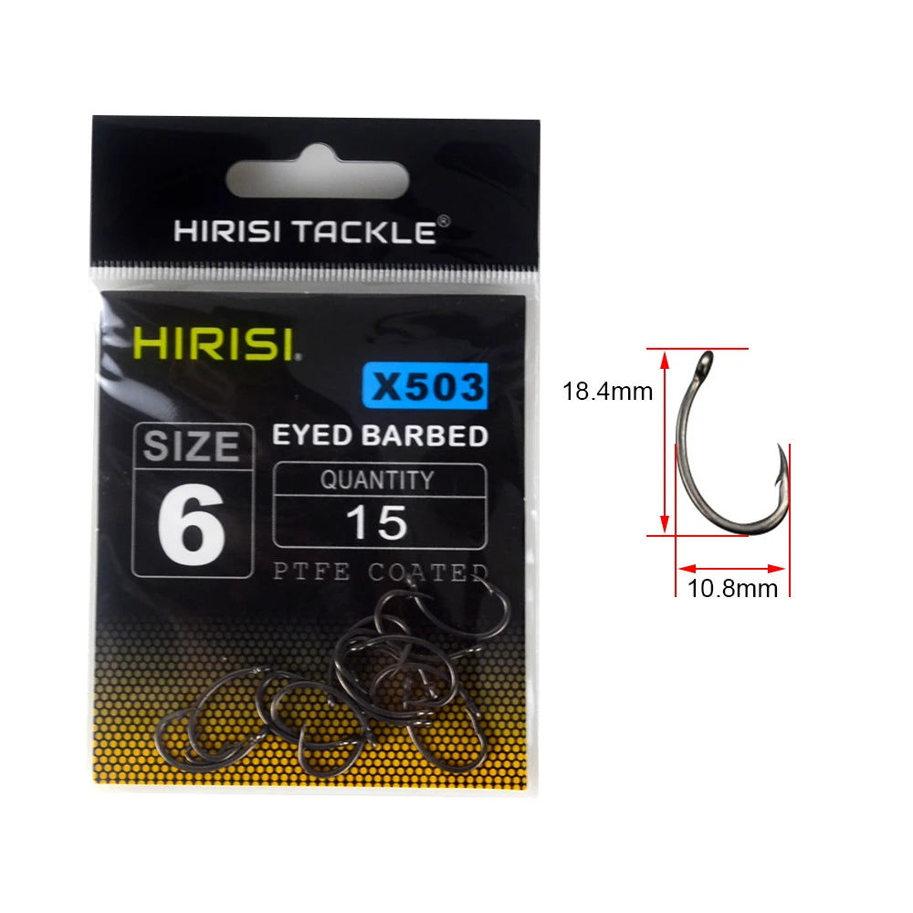 High Carbon Stainless Steel Barbed Fish Hook With Eye