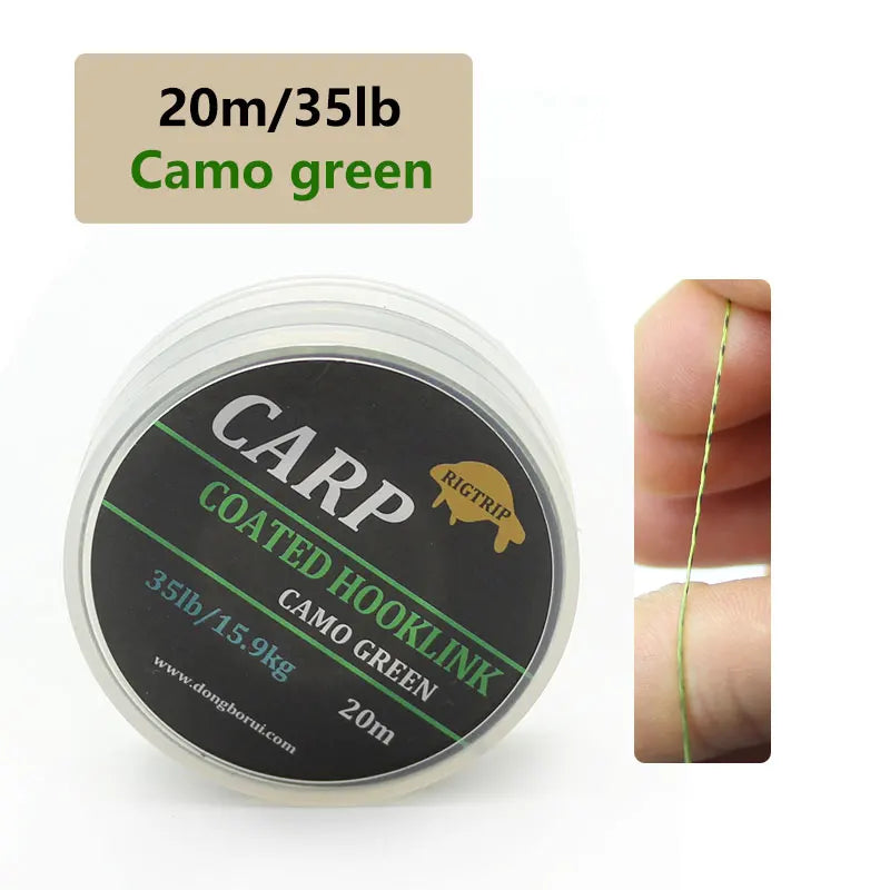 20m  Camouflage Green Carp Fishing Line