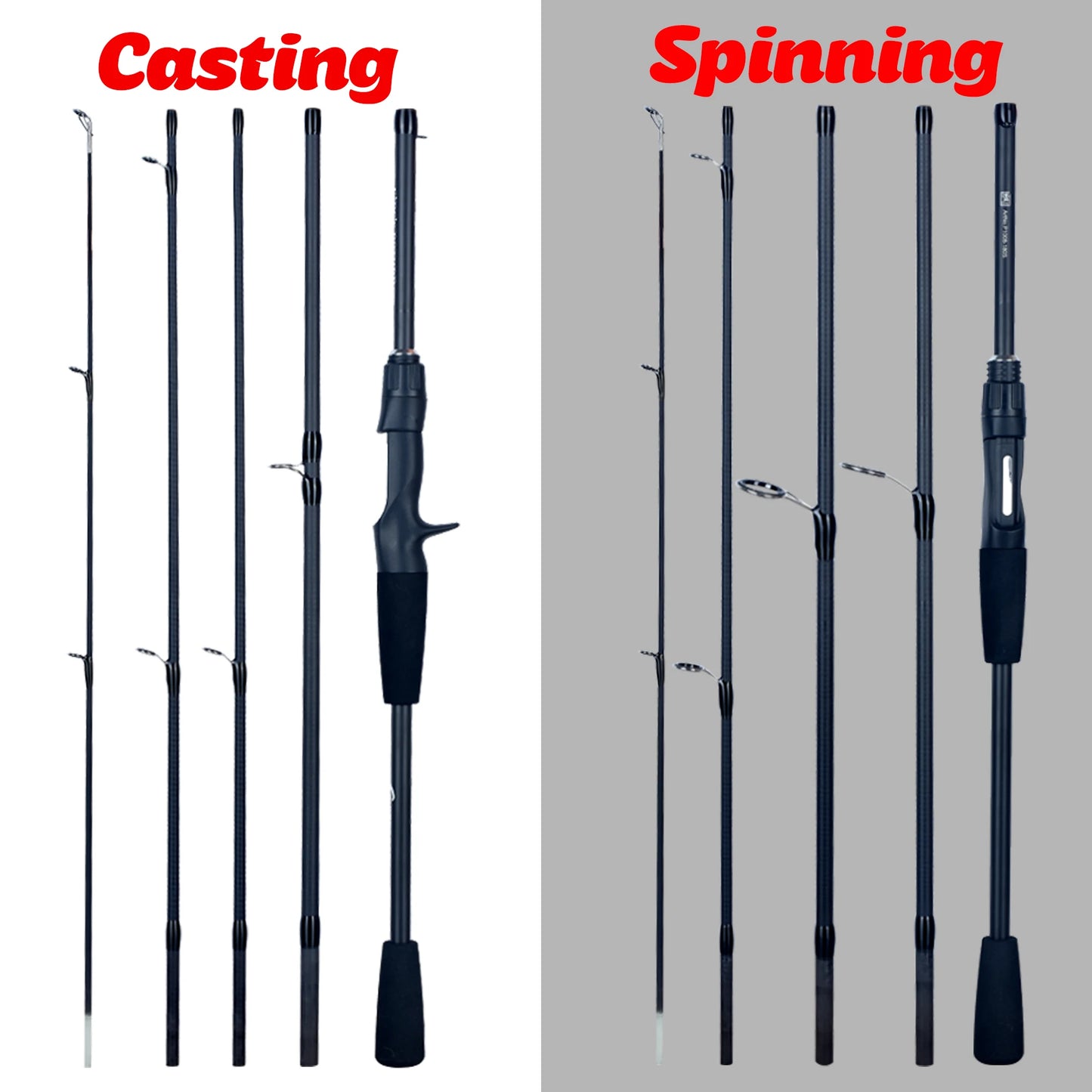 Spinning Baitcasting Travel Carbon Mini Goods For Fishing Rods