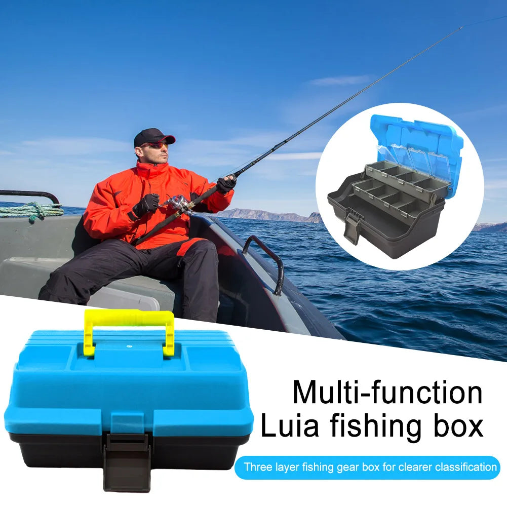 3-Layer Folding Fishing Tackle Box