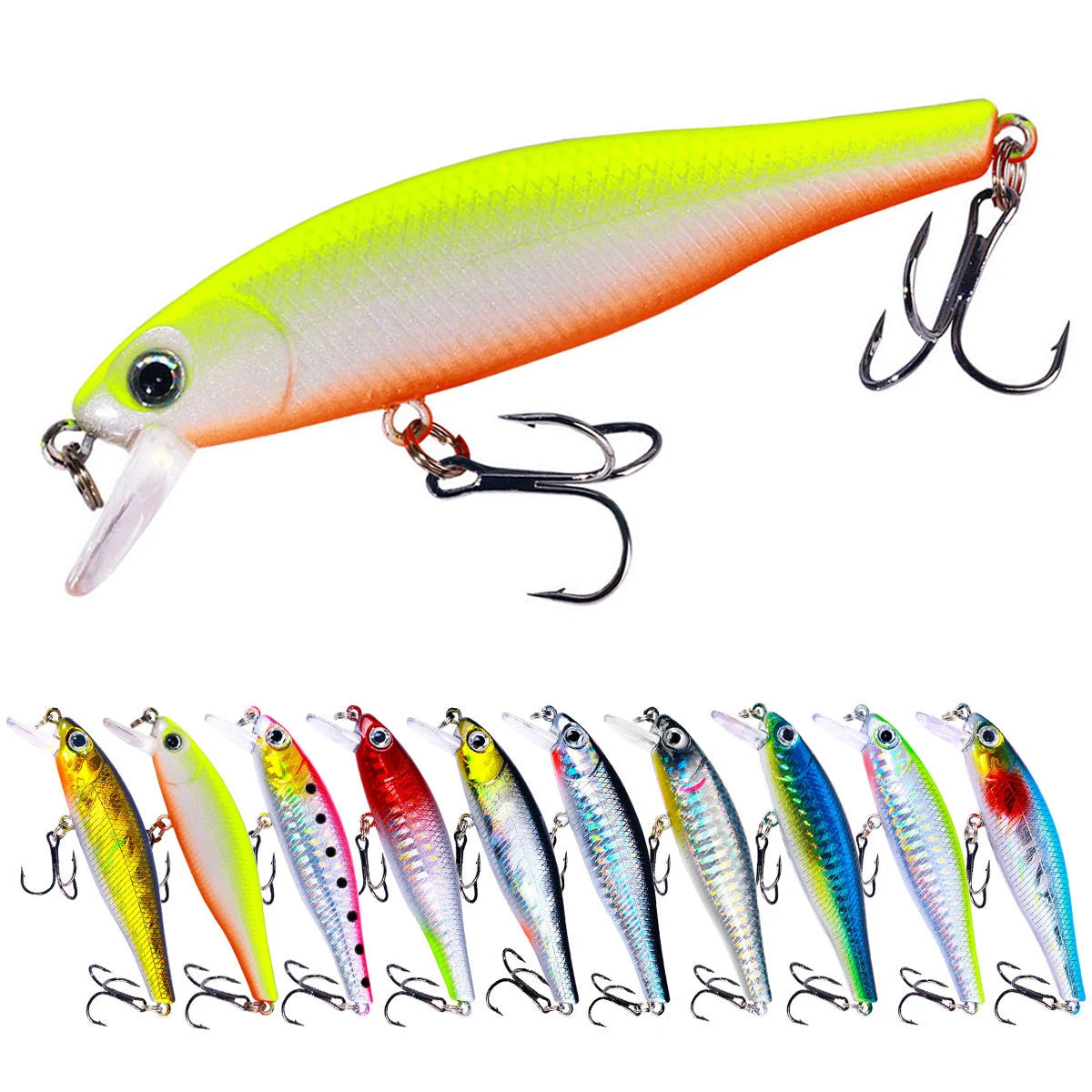 Minnow Crank Wobbler Jerkbait Fishing Lure