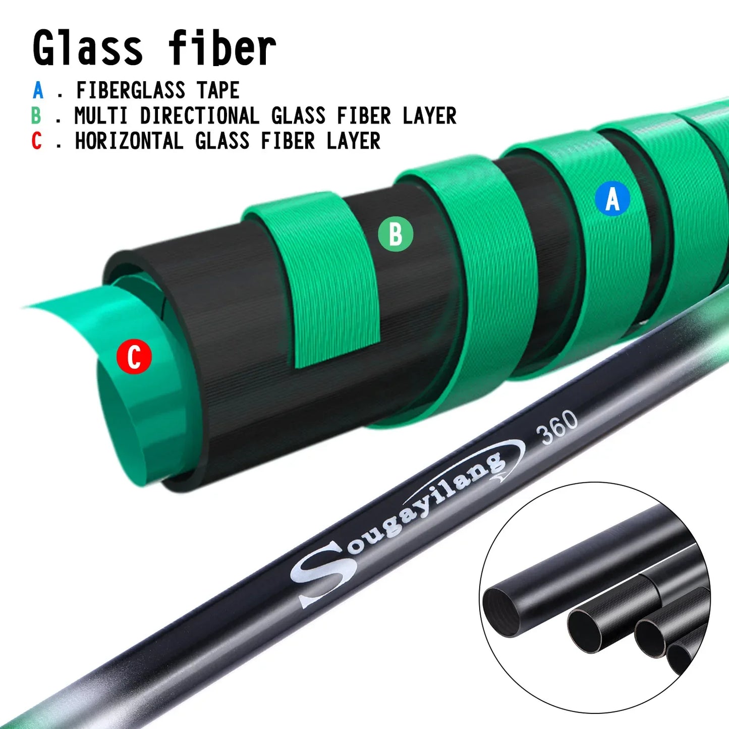 Portable Ultra Light Telescopic Fishing Pole Rod