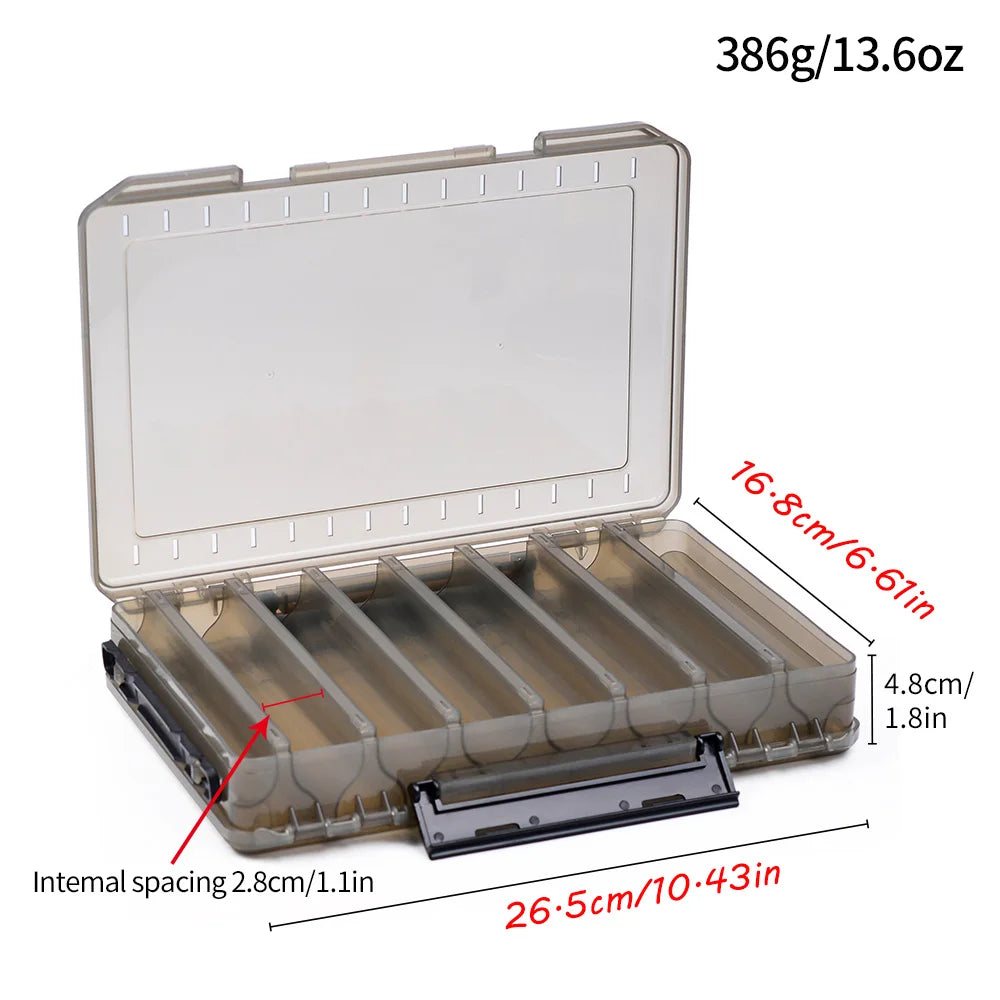 Double-Sided Waterproof Fishing Tackle Box