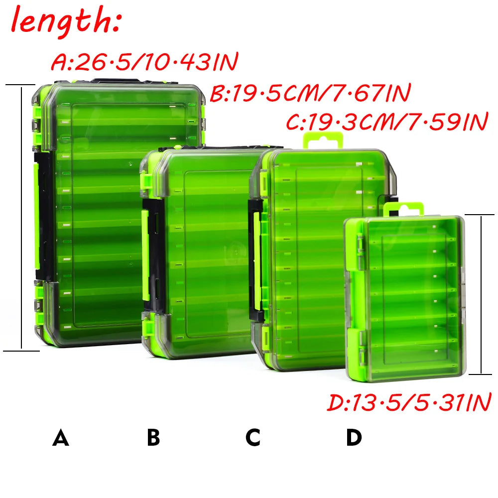 Double-Sided Waterproof Fishing Tackle Box