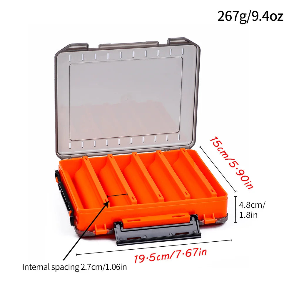 Double-Sided Waterproof Fishing Tackle Box