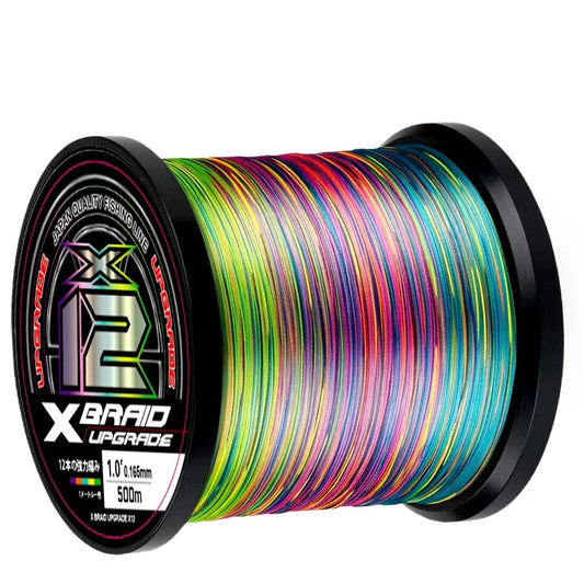 Braided Green White Fishing Line