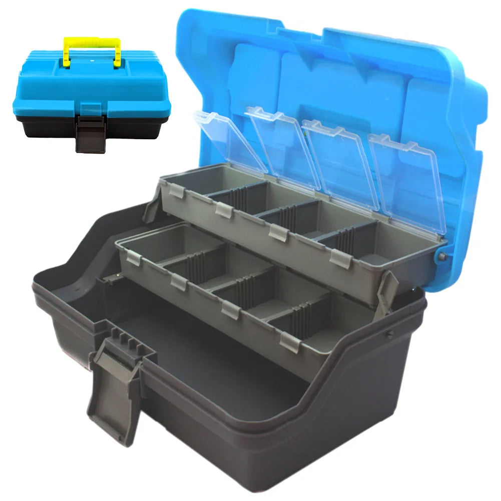 3-Layer Folding Fishing Tackle Box