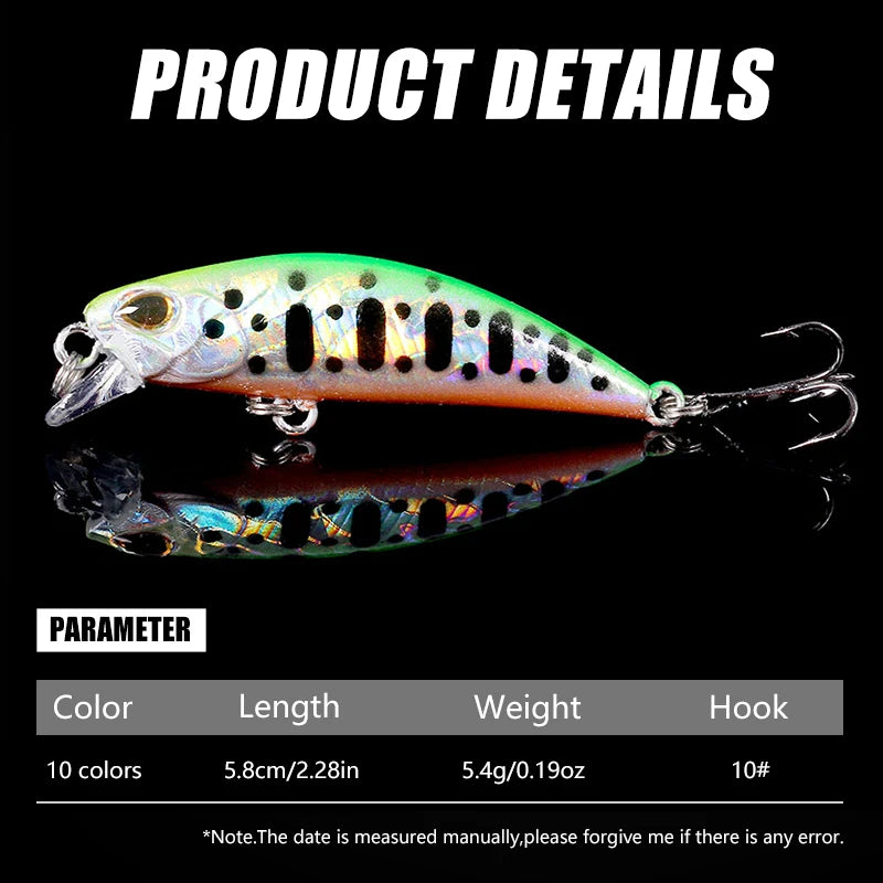 1Pcs 5.8Cm 5.4g Pesca Jerkbait Lure