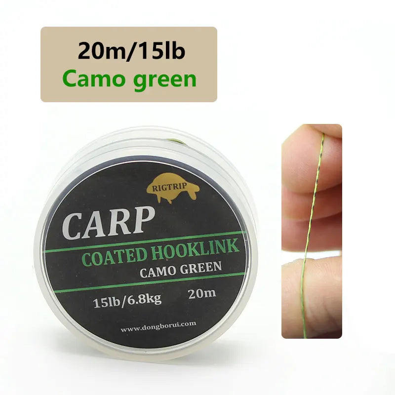 20m  Camouflage Green Carp Fishing Line