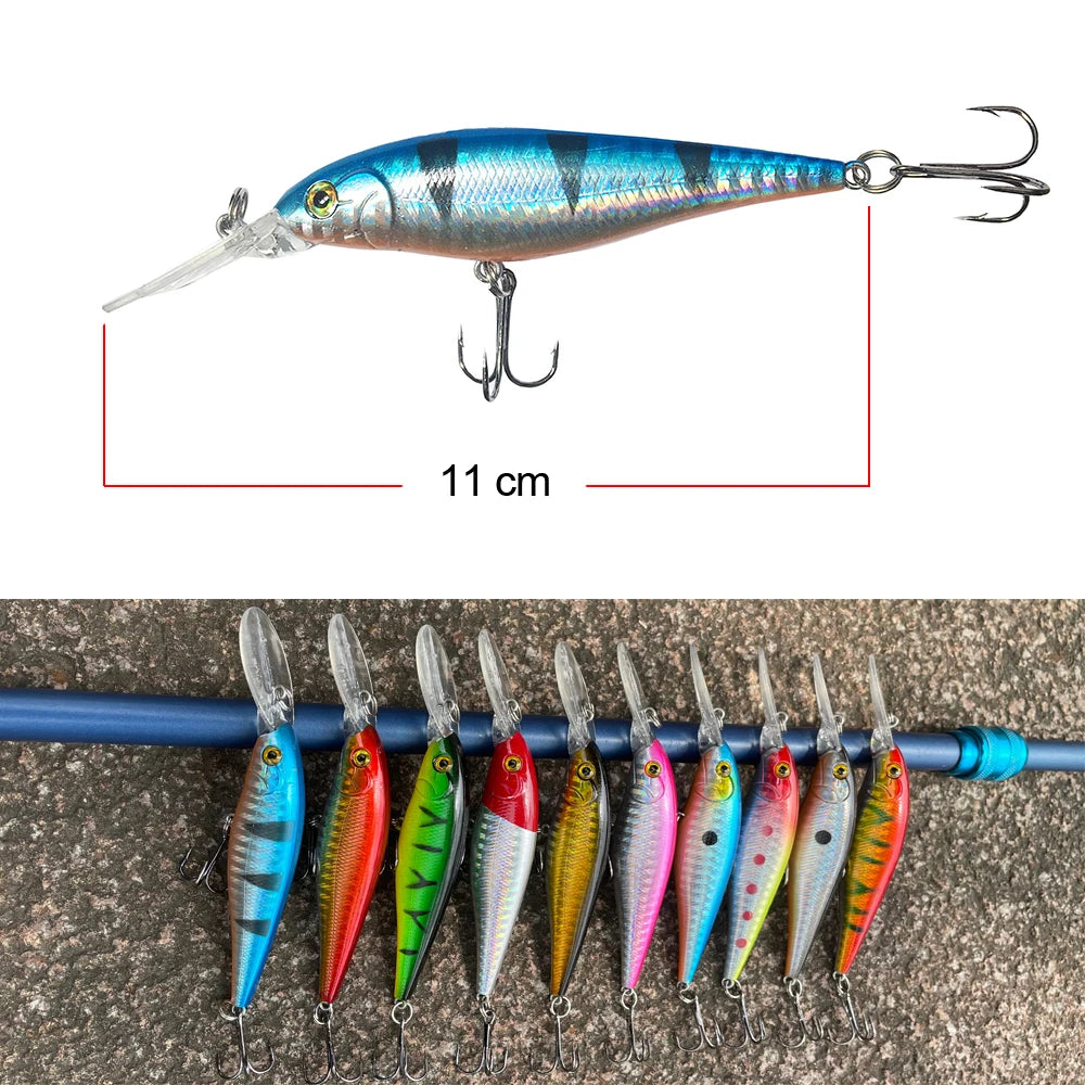 10PCS Minnow Fishing Lure