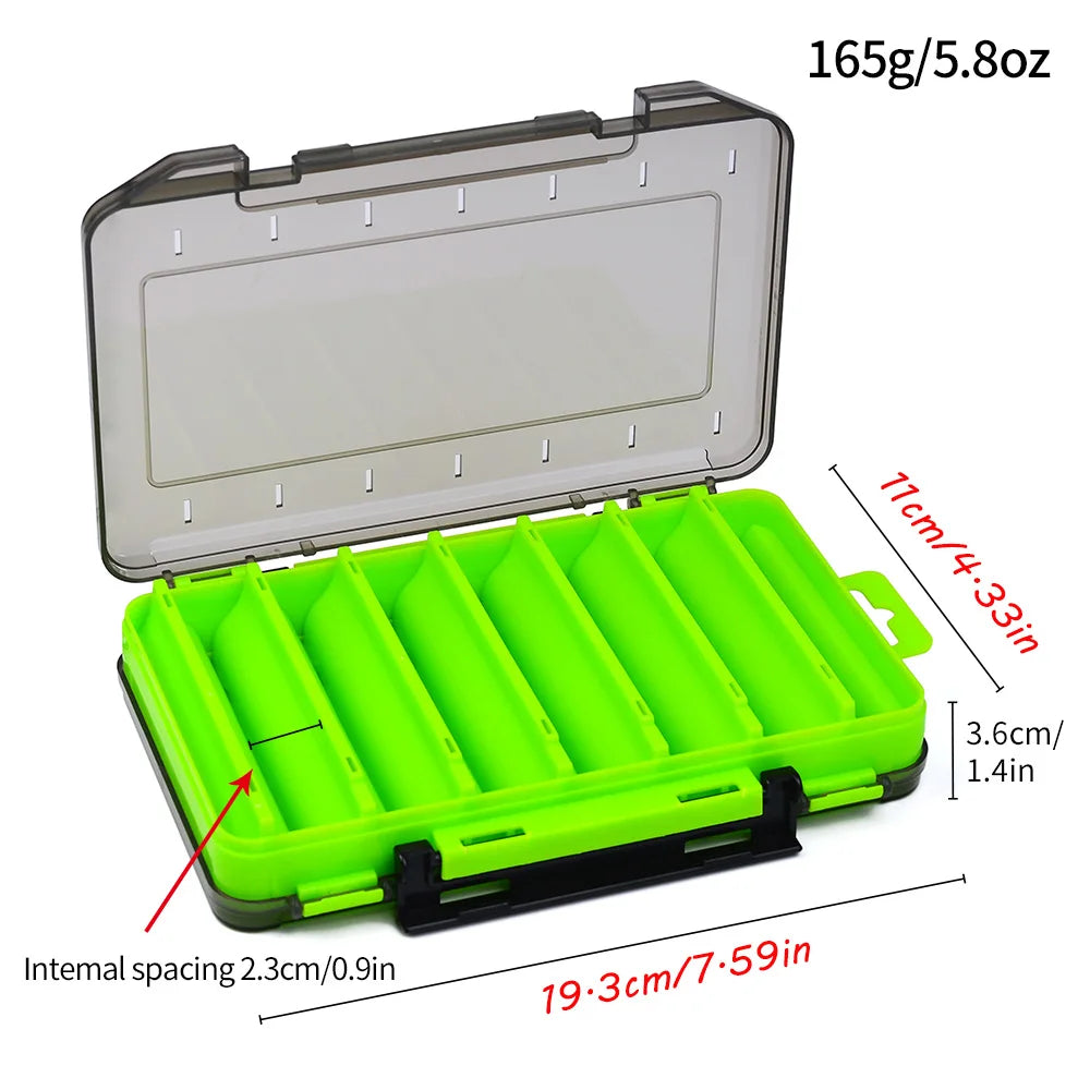 Double-Sided Waterproof Fishing Tackle Box