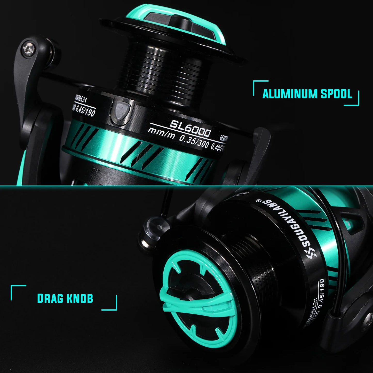 1000 2000 Spinning Fishing Reel