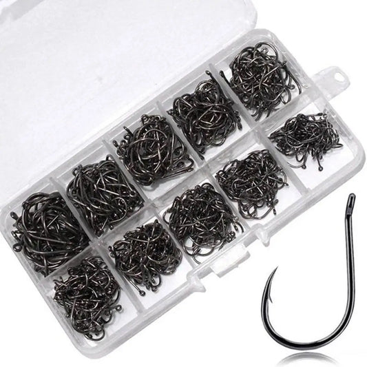 100PCS/Box Fishing Hooks Set with Fishing Tackle Box