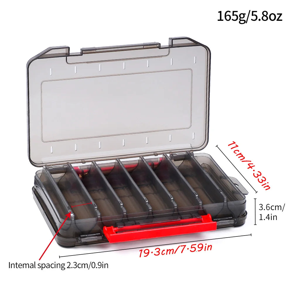 Double-Sided Waterproof Fishing Tackle Box