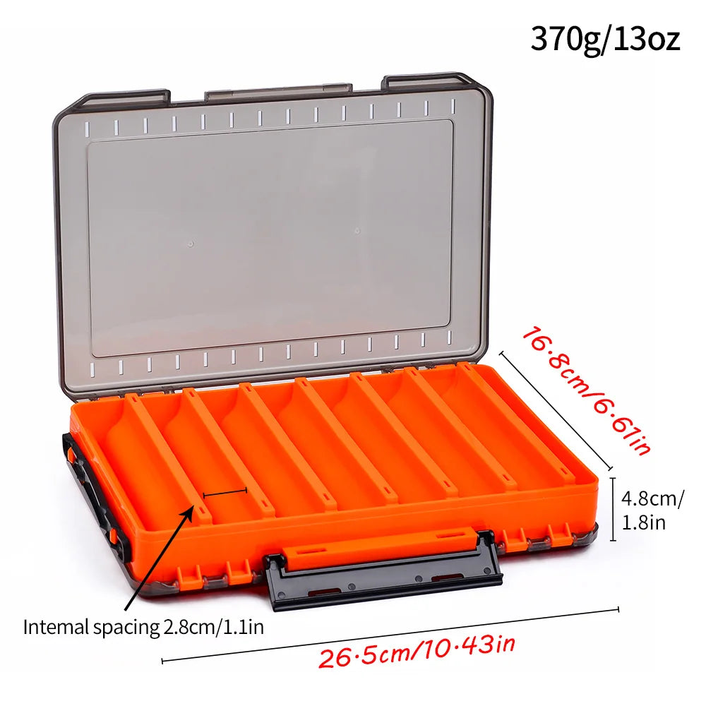 Double-Sided Waterproof Fishing Tackle Box