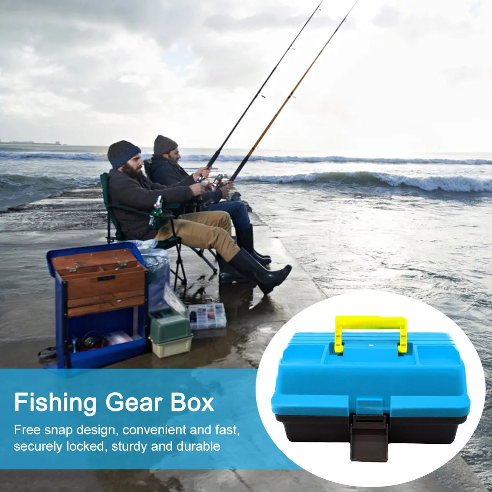 3-Layer Folding Fishing Tackle Box