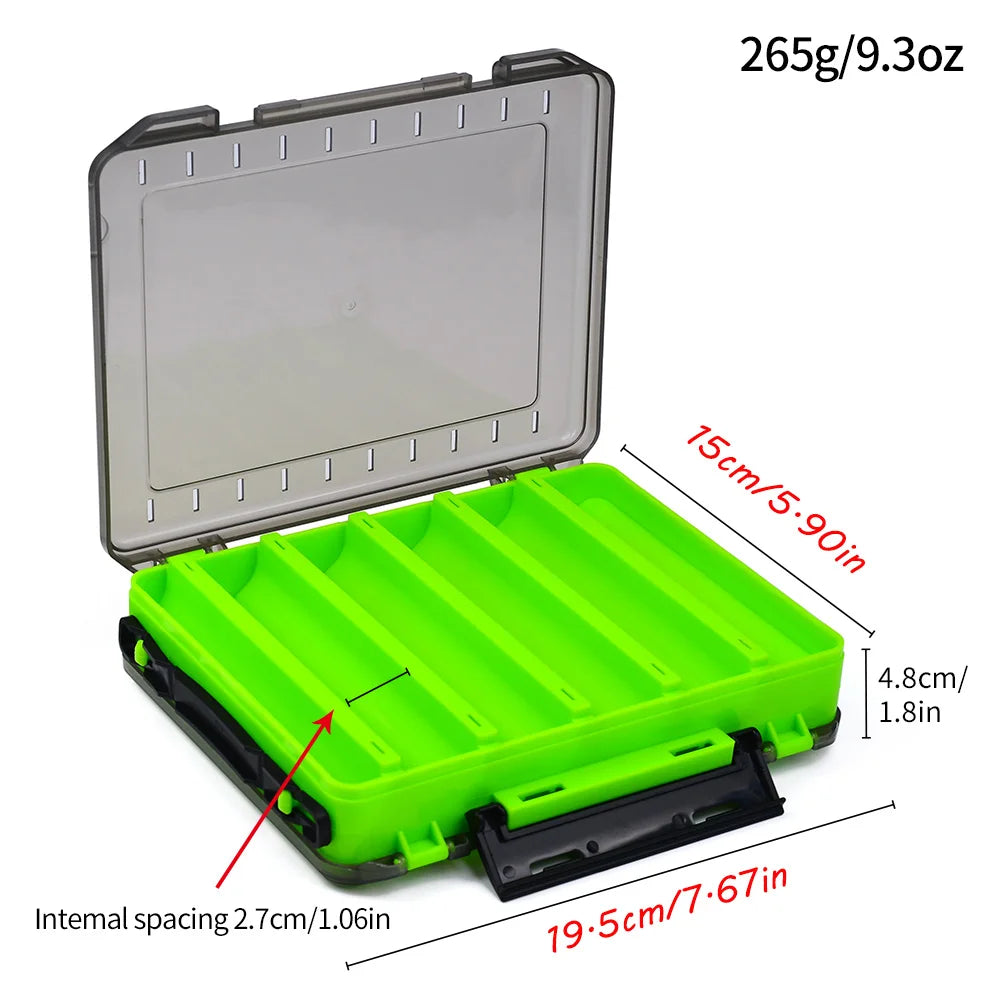 Double-Sided Waterproof Fishing Tackle Box