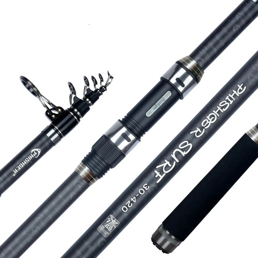 Telescopic Surf Spinning Rod