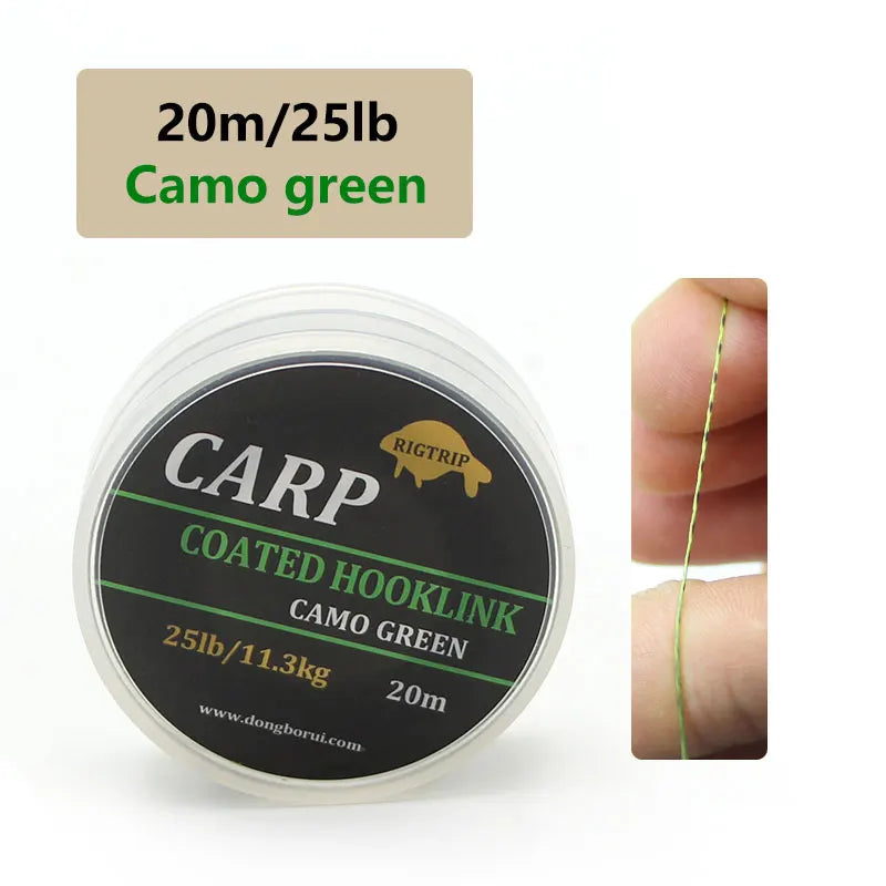 20m  Camouflage Green Carp Fishing Line