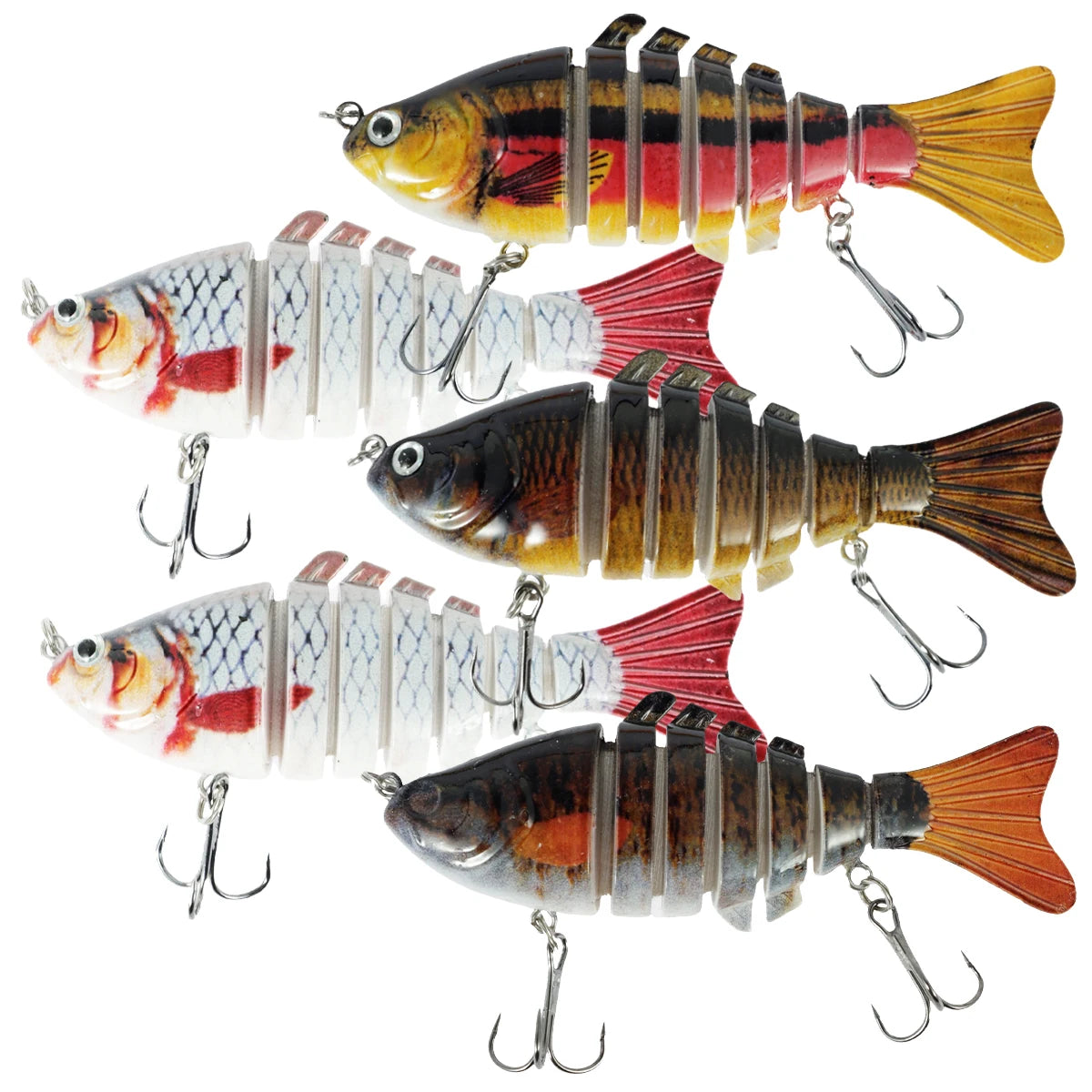 5Pcs 7 Segment Fishing Lure