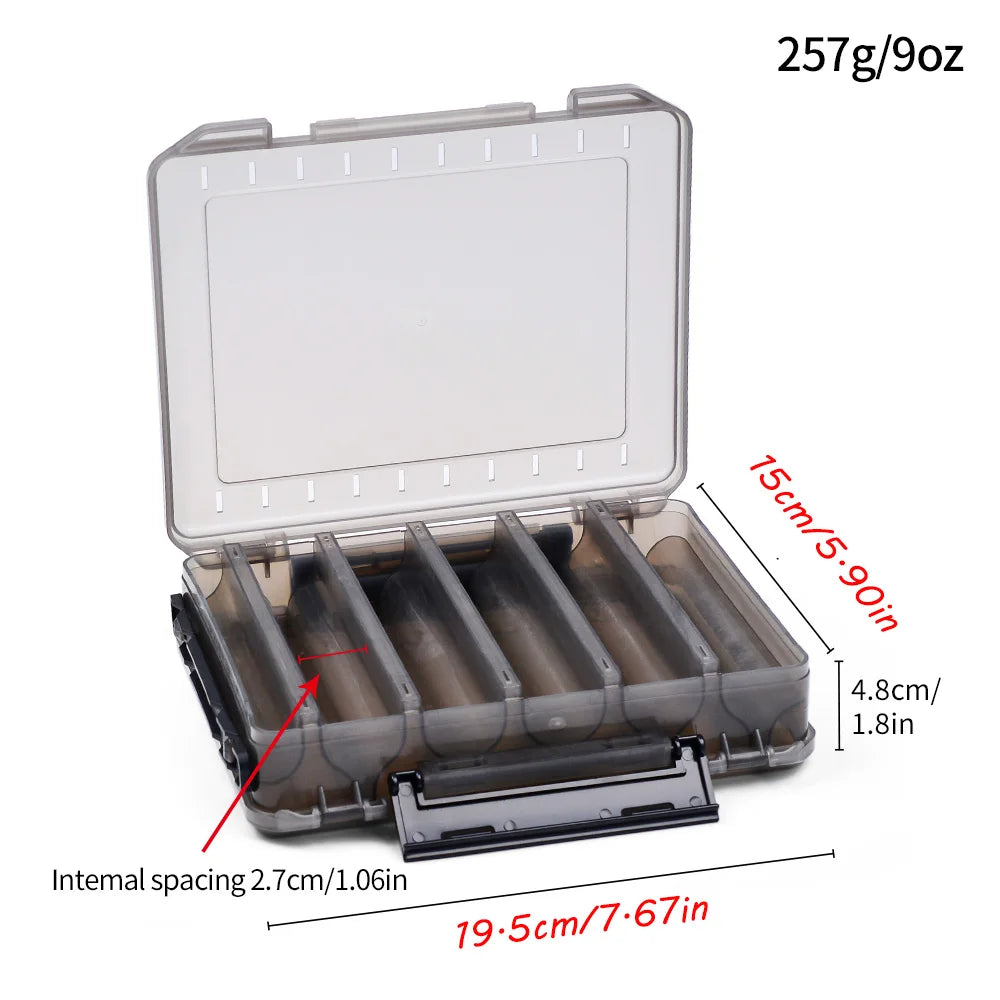 Double-Sided Waterproof Fishing Tackle Box