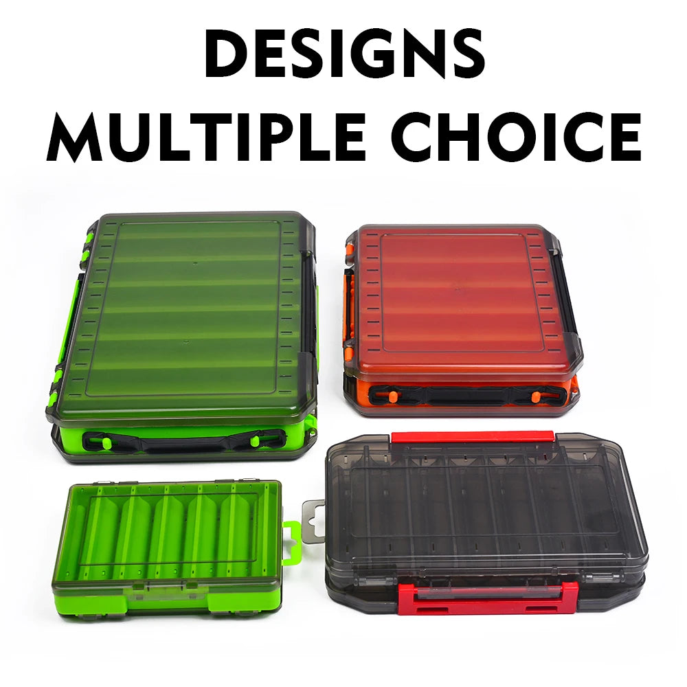 Double-Sided Waterproof Fishing Tackle Box