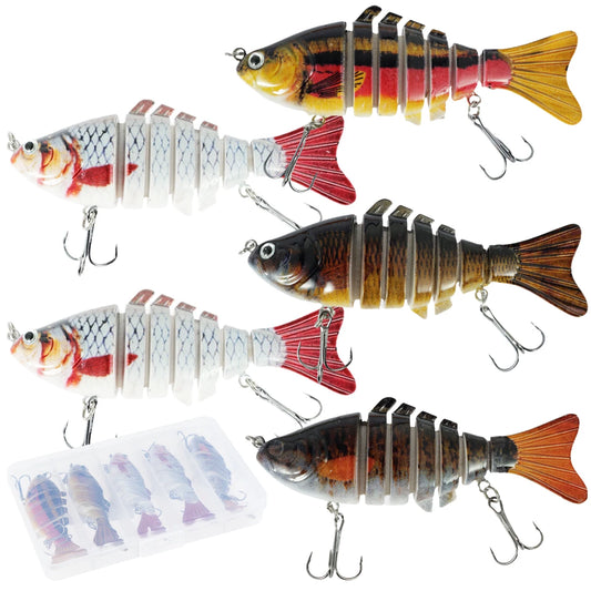 5Pcs 7 Segment Fishing Lure