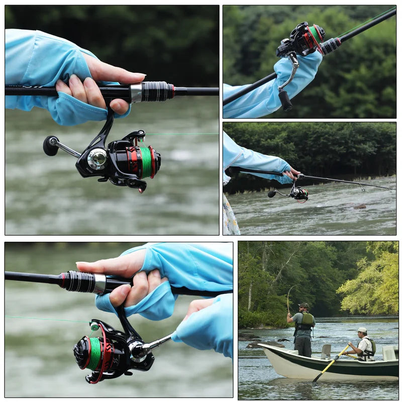 UltraLight Carbon Fiber Rod and 5.2:1 Gear Ratio Fishing Reel Fishing Kit