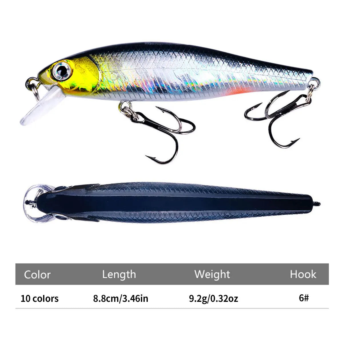 Minnow Crank Wobbler Jerkbait Fishing Lure